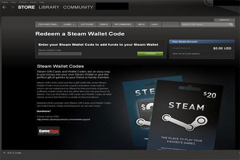 What are steam wallet codes